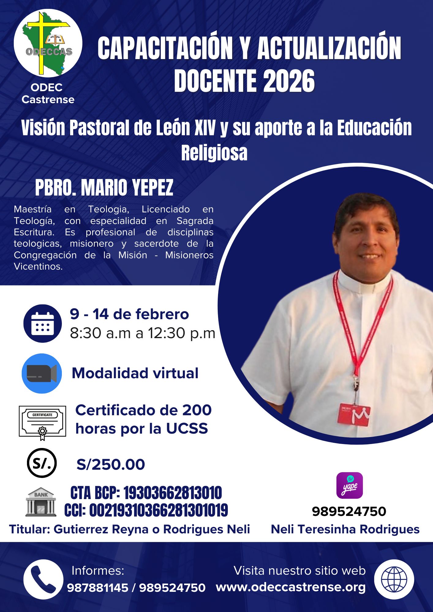 📣🚨 𝐔́𝐥𝐭𝐢𝐦𝐚 𝐬𝐞𝐦𝐚𝐧𝐚 𝐝𝐞 𝐢𝐧𝐬𝐜𝐫𝐢𝐩𝐜𝐢𝐨́𝐧 🚨 Capacitación y Actualización Docente 2026