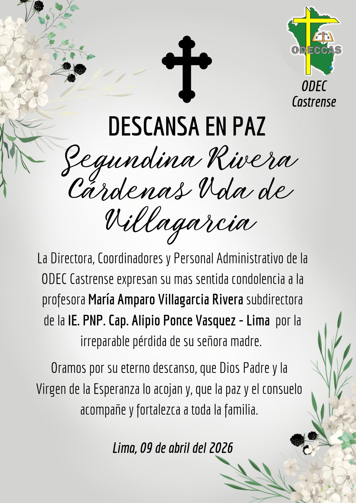 ✝️ 𝐂𝐎𝐍𝐃𝐎𝐋𝐄𝐍𝐂𝐈𝐀𝐒.